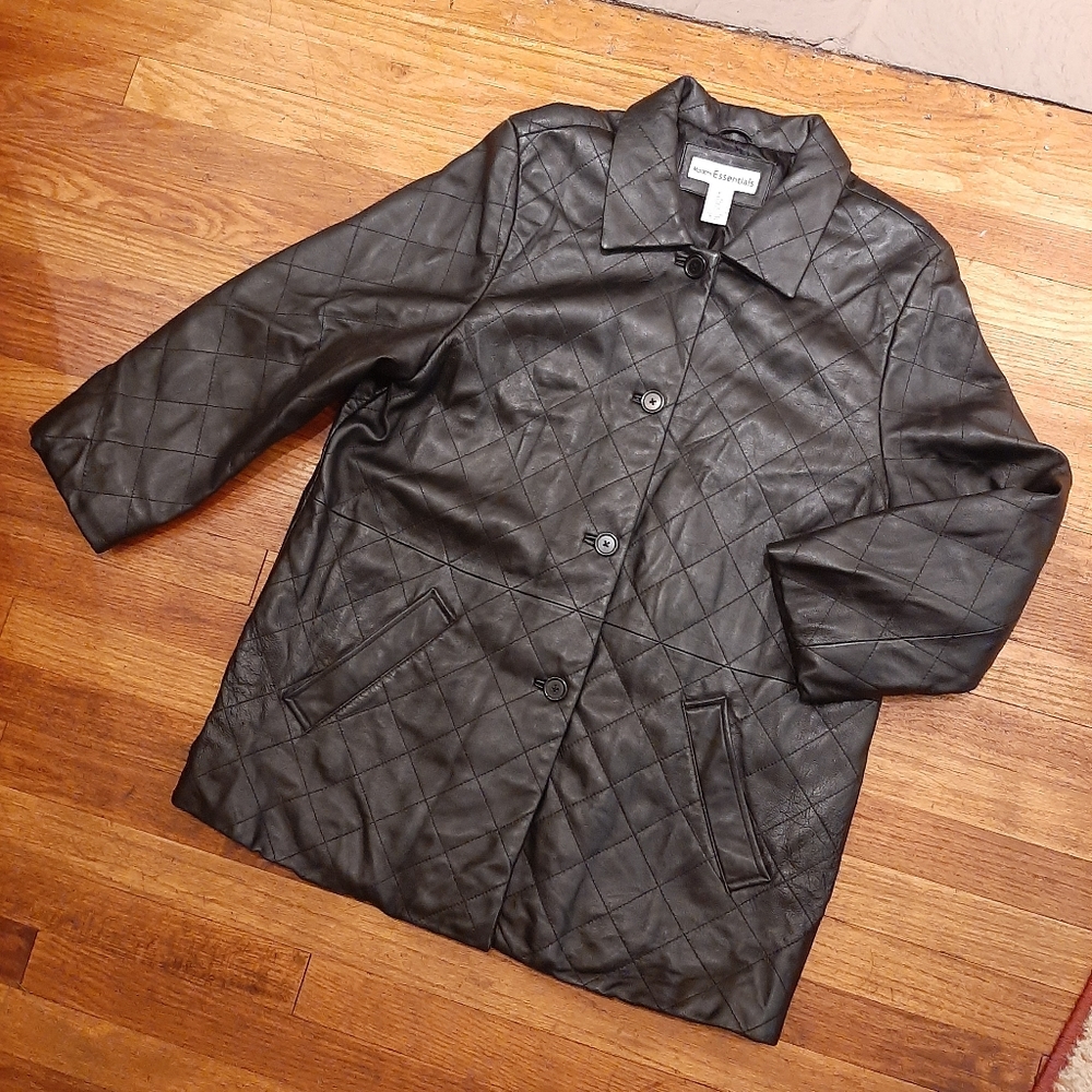 Modern Essentials leather jacket - Picture 2 of 7
